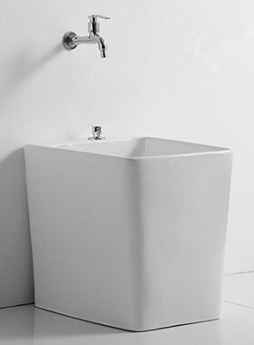 小台拖把家用阳台卫生间陶瓷拖池XJV布池落地式尺寸控小号方形拖