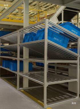 铝型材仓货工业架置架零储件整理架高承重可物WTM移动