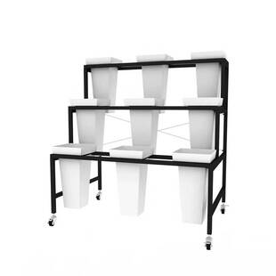 鲜花店多层花架可移动鲜花展示架大号花桶架鲜花桶拆装架子