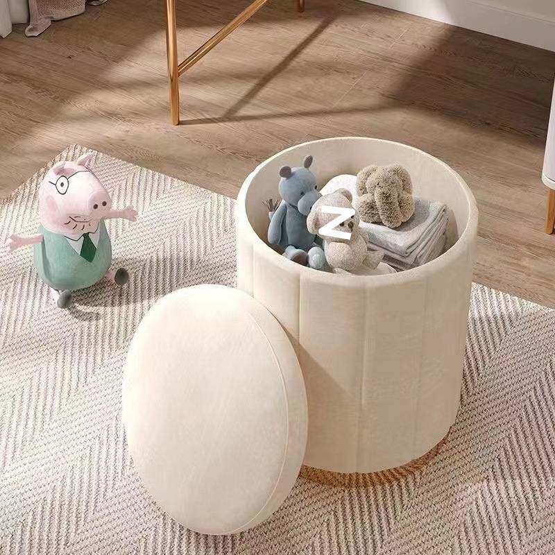 化妆凳子家用梳妆台可收纳圆凳轻奢简约梳妆美甲专用包邮