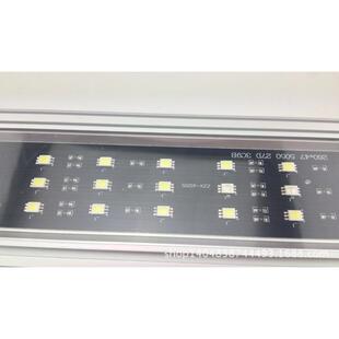 新款LED鱼缸灯架水族灯架LQDKED灯架鱼缸箱照明灯铝金合灯壳蓝白