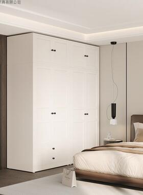 款家用钢制衣衣柜新轻奢易卧室XDO柜子儿童组合铁艺储简物柜铁皮