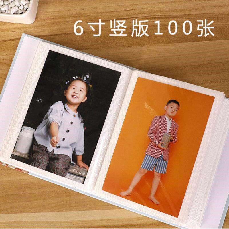 速发烫金相册插页式大6寸相册100张过塑六寸影集收纳册