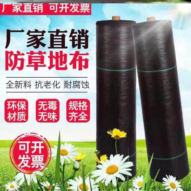 速发防草地毯地果防草布防草地膜果园黑膜农用布树遮草除草布园艺