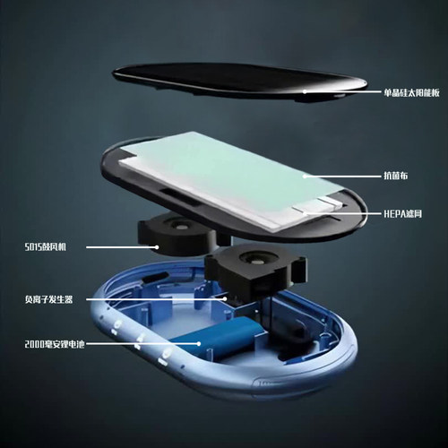 速发品车载空离净化器太能除气子去甲醛除烟消负异味汽车内用香薰