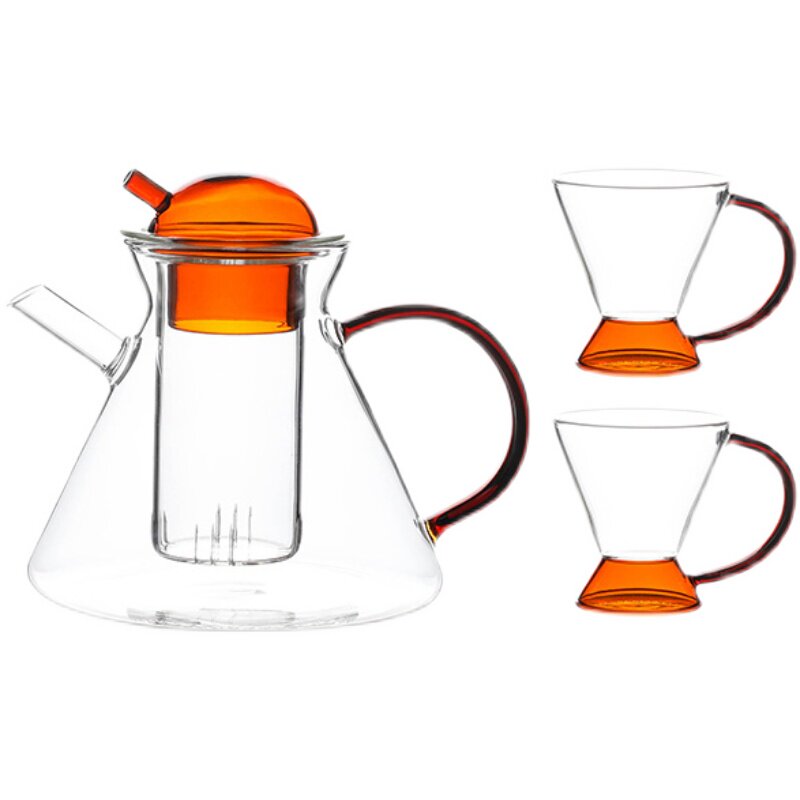 速发日式玻璃茶具套装耐高温花茶壶家用红茶泡茶器带过滤养生壶冲