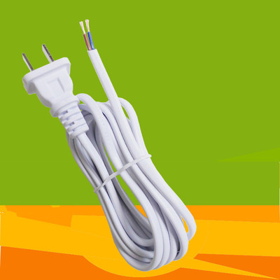 纯铜电线电源线延长户外软线家用二芯2*电线带线0.5插头电线