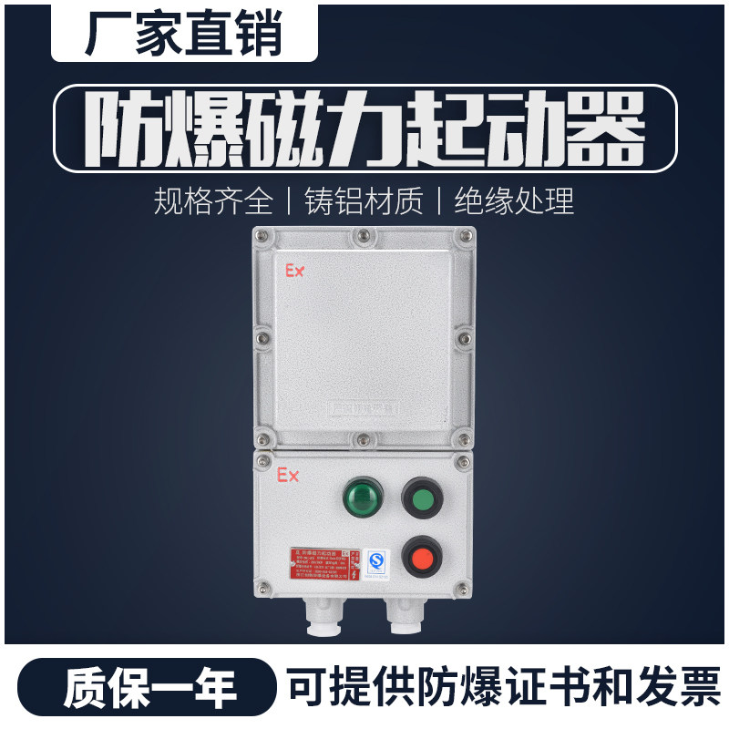防爆磁力启动器BQC-40A电机风机水泵开关启动器控制配电箱接线箱