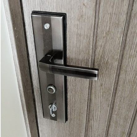 .盼盼美心老式门锁实心把手保德安 防盗门拉手11#13型 孔距222/23