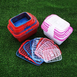 速发包2萄-12斤塑料篮子杨梅草莓枇杷葡邮樱桃篮水果采摘篮手提水