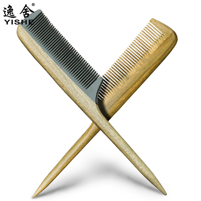 现货尖尾梳子牛角尖尾檀s香木檀木梳儿童挑梳分发线女孩美发专业