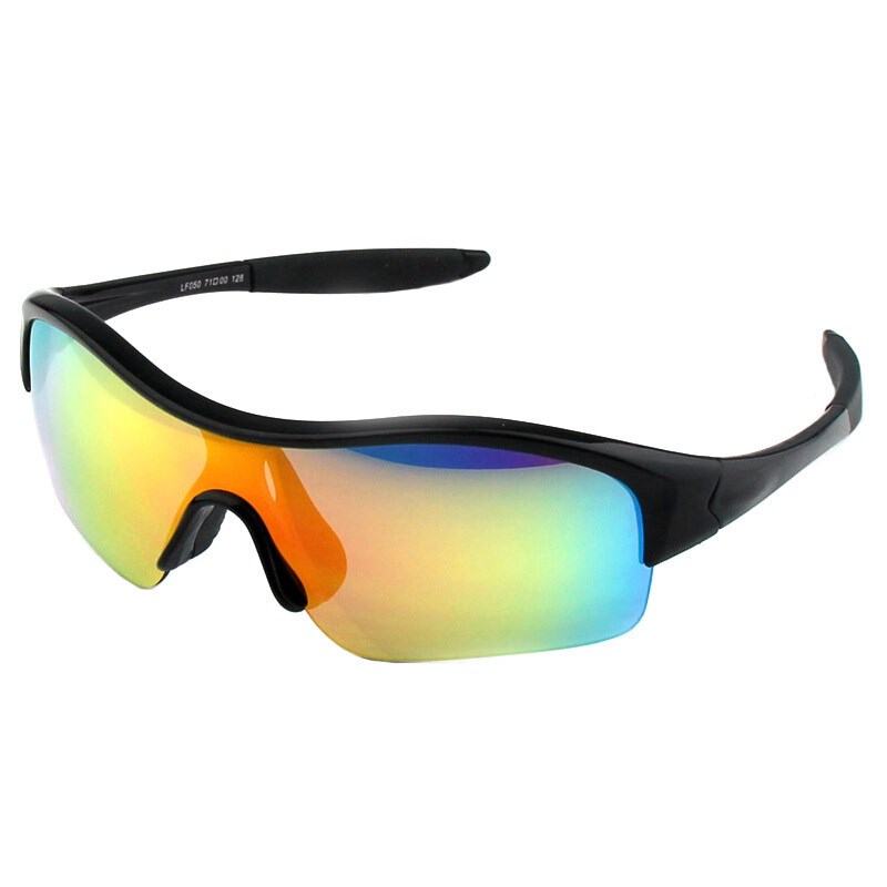 速发儿童骑行男偏光速滑防风镜护目太轮滑运动镜镜炫彩片