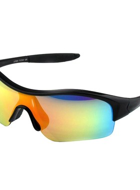 速发儿童骑行男偏光速滑防风镜护目太轮滑运动镜镜炫彩片