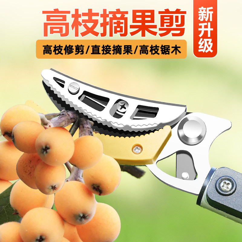 速发高空摘枇杷荔器伸缩杆高枝剪樱摘水果神枝杨梅采桃龙眼摘果子