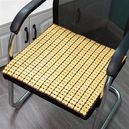 速发凉竹垫垫办公室夏天席子坐垫电脑餐椅凉垫防滑竹席凉坐坐汽车