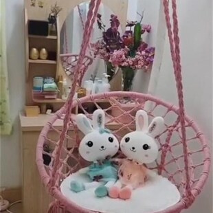 速发吊篮藤椅吊椅家用懒人吊床椅篮摇成人秋千室内吊兰椅掉椅子