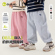 加绒休闲裤 dudujia男童裤 秋冬女童运动裤 儿童长裤 子春季 宝宝卫裤