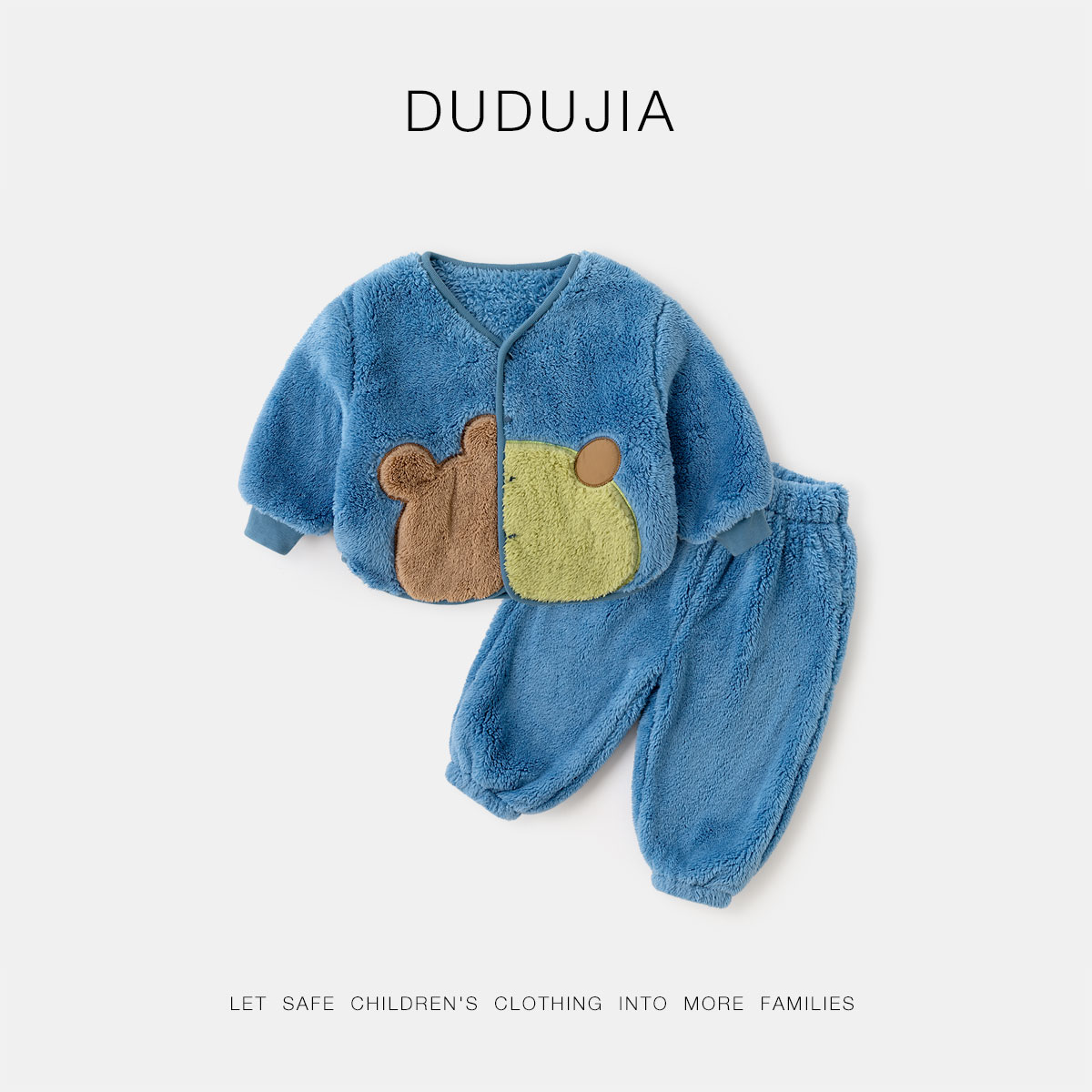 dudujia宝宝家居服春款抗静电图片