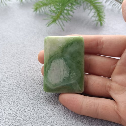 陕西蓝田玉平安无事牌一口翠牌子挂件玉石吊坠男女款带证书礼盒