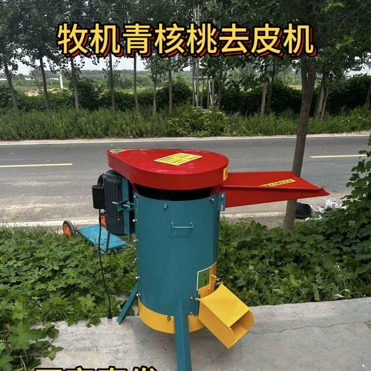 青皮核桃山杏山桃脱皮去皮机分离机核桃去皮机山核桃青核桃酸枣仁