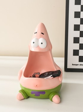 派大星钥匙收纳摆件入p户玄关装饰可爱桌面首饰托盘置物盒创意礼