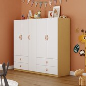 小户型儿童学生家m用矮款 衣柜上床下桌自由组合搭配大容量省空间