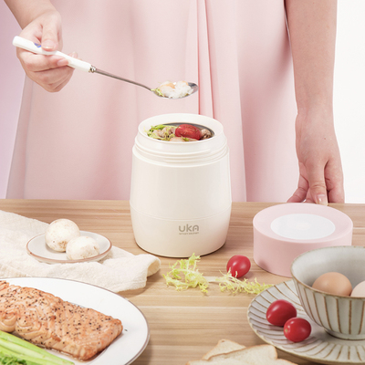 UKA玻璃内胆焖烧杯少女便u携上班族宝宝婴儿外出超长保温盒1人饭