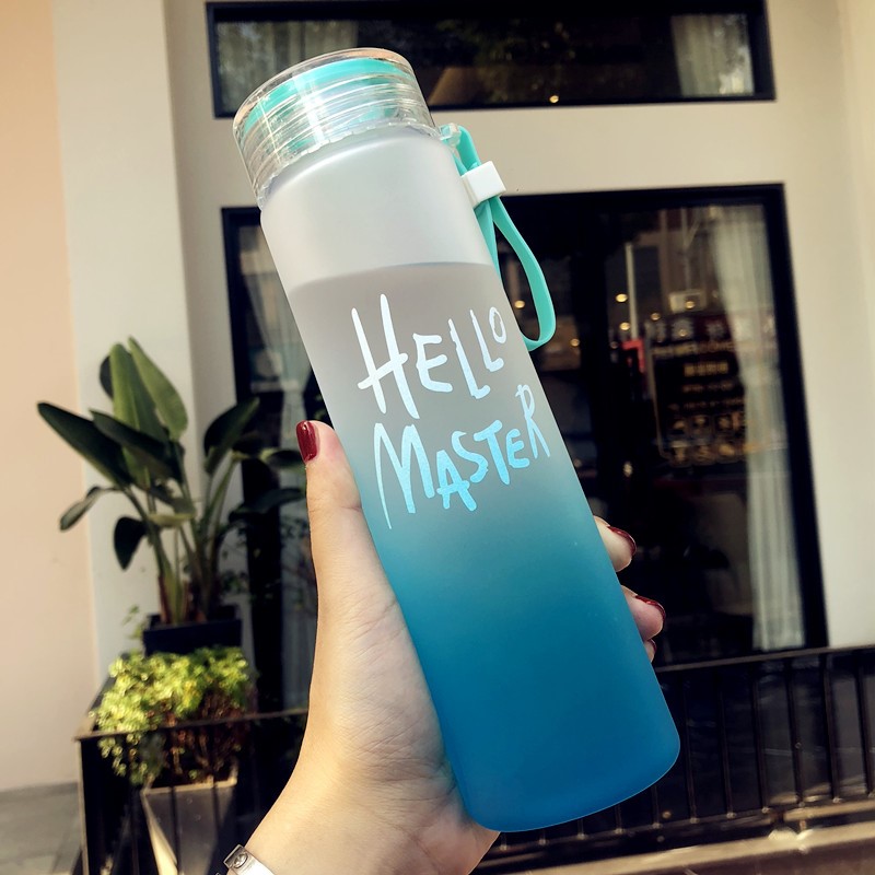速发渐变运动水杯男学生杯季耐高温夏身直饮塑料水壶高颜值儿童健