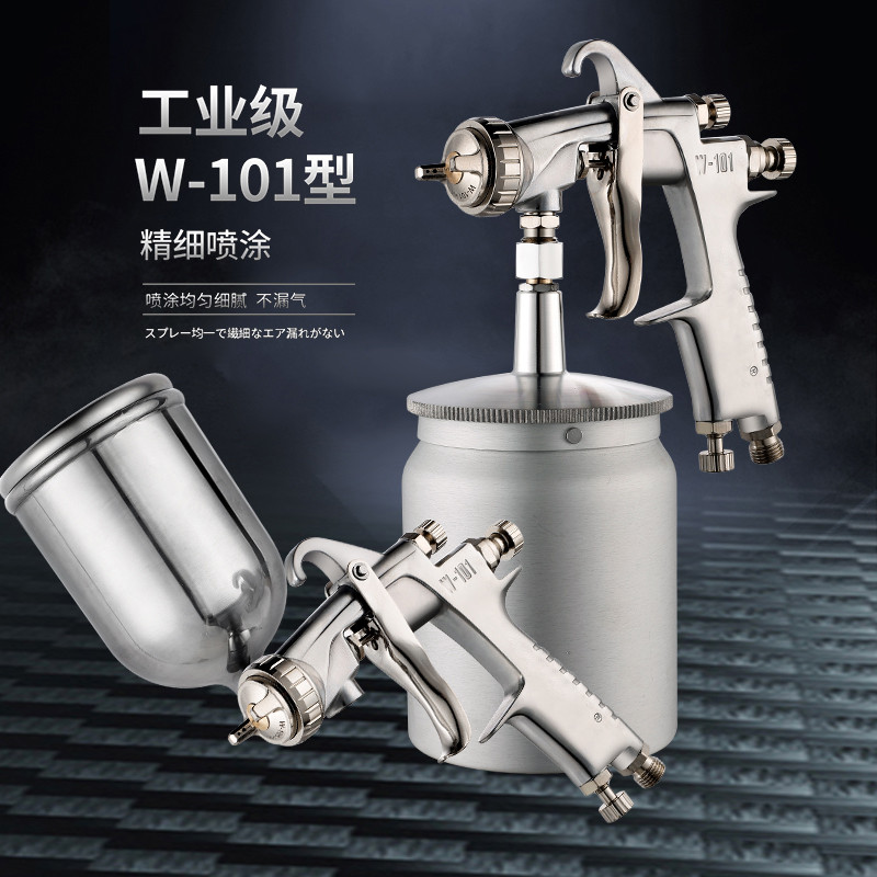 佐崎W-101油漆喷漆枪W-71乳胶漆汽车家具涂料气动W-77喷枪