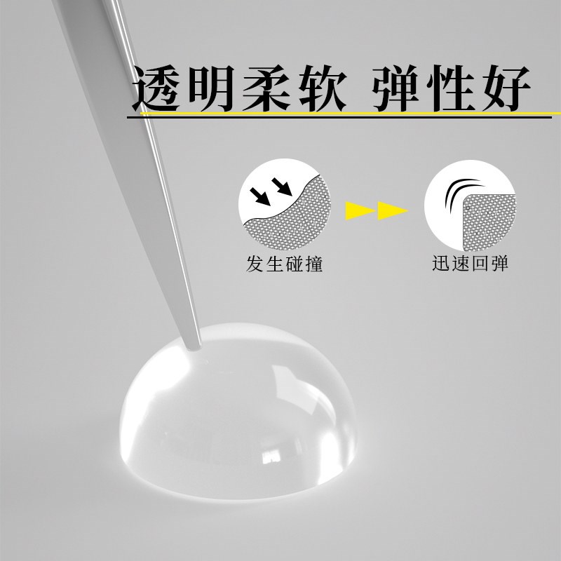 速发厨房推拉门缓冲阻尼器冰箱门回弹减震防响透明硅胶防撞胶粒