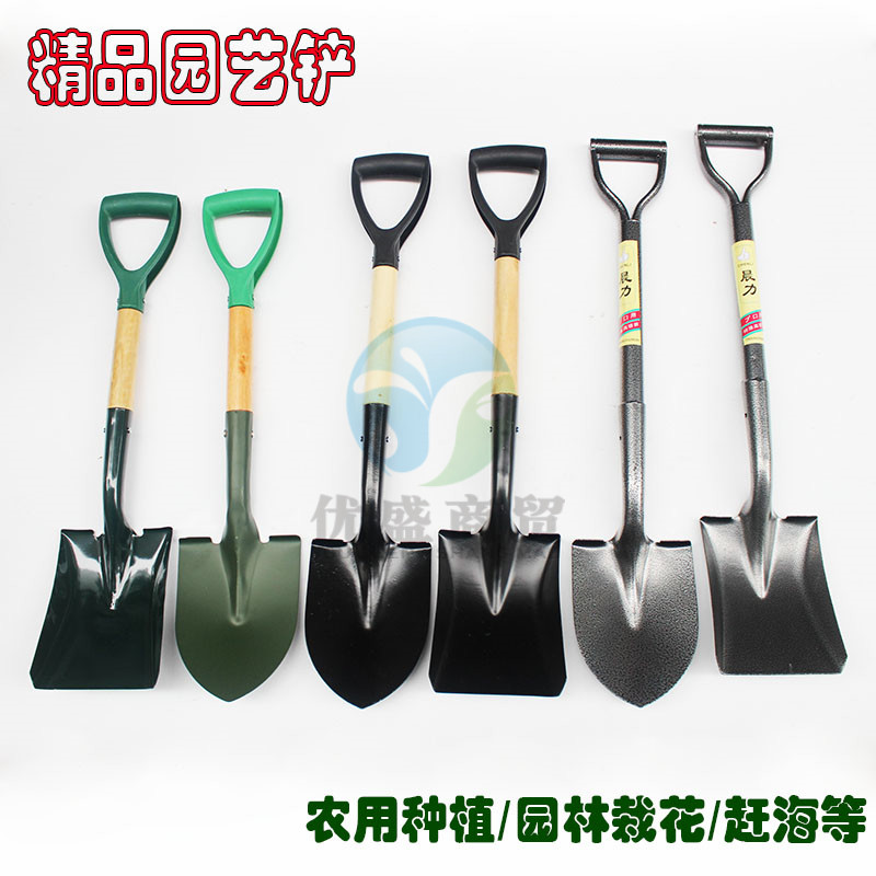 速发雪用全钢锹户外铲挖土铁锹车农野外车用小钢锹家用锰钢铲子除