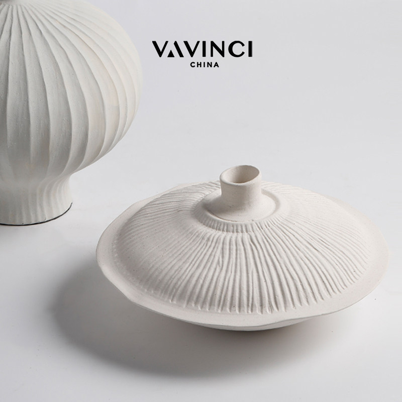 速发新品新中式创几小口灯笼花瓶客厅插花摆件样板间卧室玄关花意