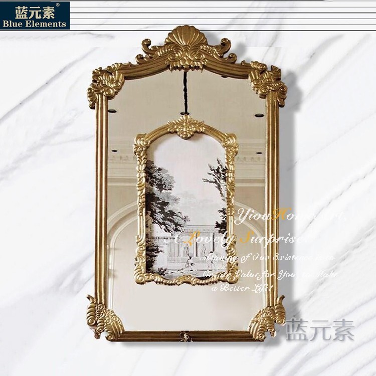 速发欧式客画装饰镜美式仿古书房壁挂镜走廊挂0墙画装饰过道壁画M