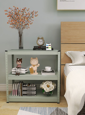 速发峰储绿色床头置物架柜室床边收纳架风床头卧简约灰物神器a1