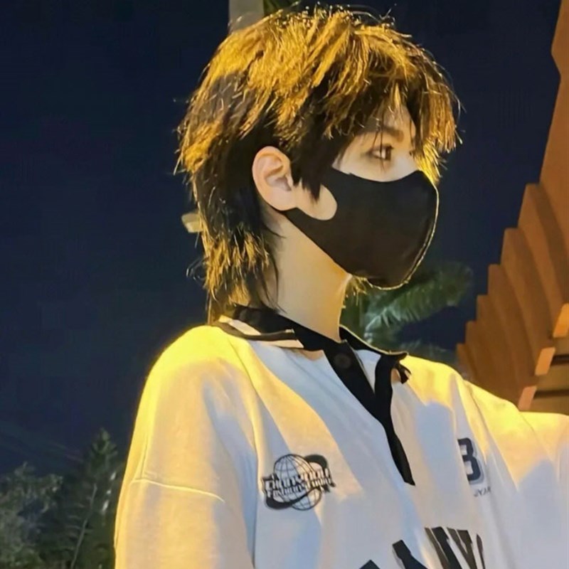 银色假发男短发全头套式少年感男生微分碎盖男士发套