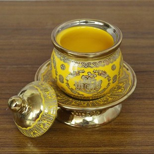 财神供杯水杯酒杯 陶瓷佛杯净水杯仙杯道杯莲N花杯大悲水 佛堂摆