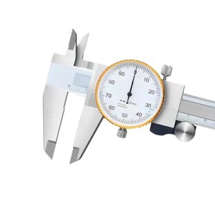 上工带表卡尺150m0.01高精度B上亨不锈钢代表卡尺双向防震游标卡