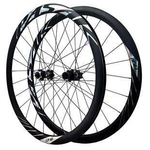 700C越野公路轮组六钉碟刹快拆桶轴HG/MS/XD铝合金7005直拉竞技轮