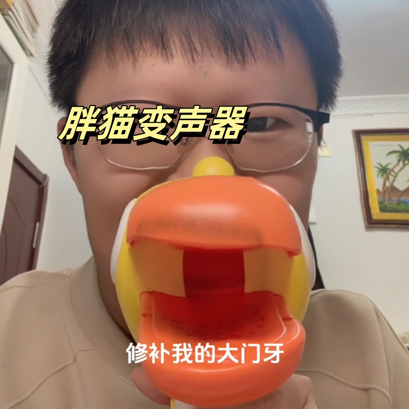 胖貓變聲器創意發聲擴音小喇叭