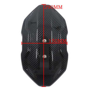 适用奔达黑旗500摩托车改装配件后挡泥板后沙板防水盾后盾泥瓦