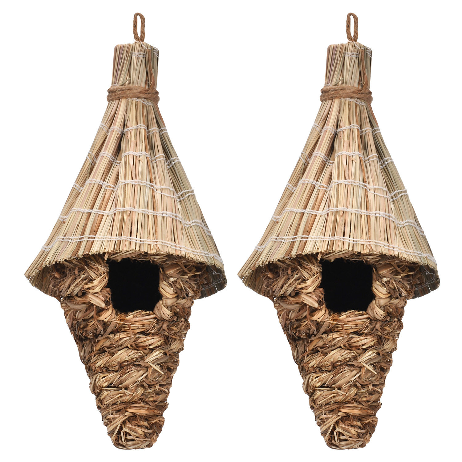 热卖新品 创意手工草编鸟窝 幼教园艺装饰小宠用品户外鸟屋