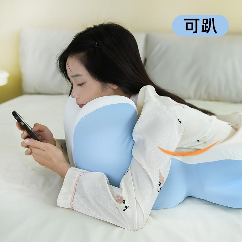 趴鱼睡鲸枕pillow异形枕头蝶形枕记忆枕头棉不塌枕护颈枕慢回弹枕