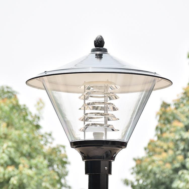 LED草坪灯景观铝灯头路灯高杆灯方形中式现代户外太阳能庭院灯