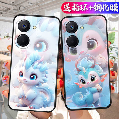 适用于realme10pro手机壳oopp软套0pp0钢化膜真我10pro硅胶opop新款10Pro挂绳ppip情侣rm10p卡通RMX3663简约