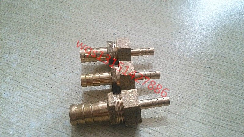 全铜宝塔接头直通变径二通水管接头6 8 10 12 14 16 19MM