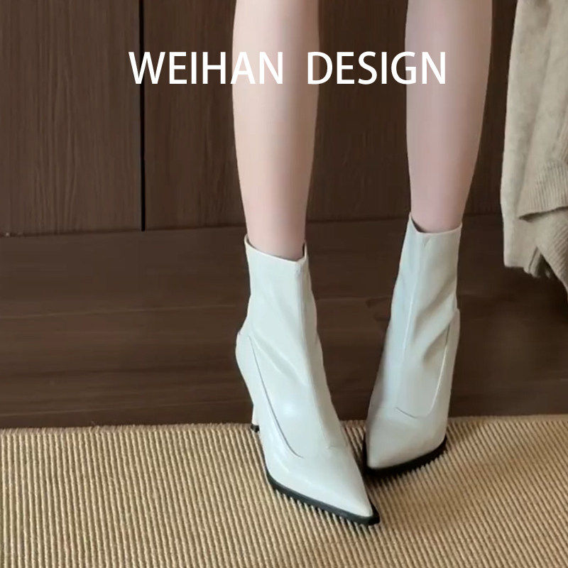 羊皮版!法式简约细跟高