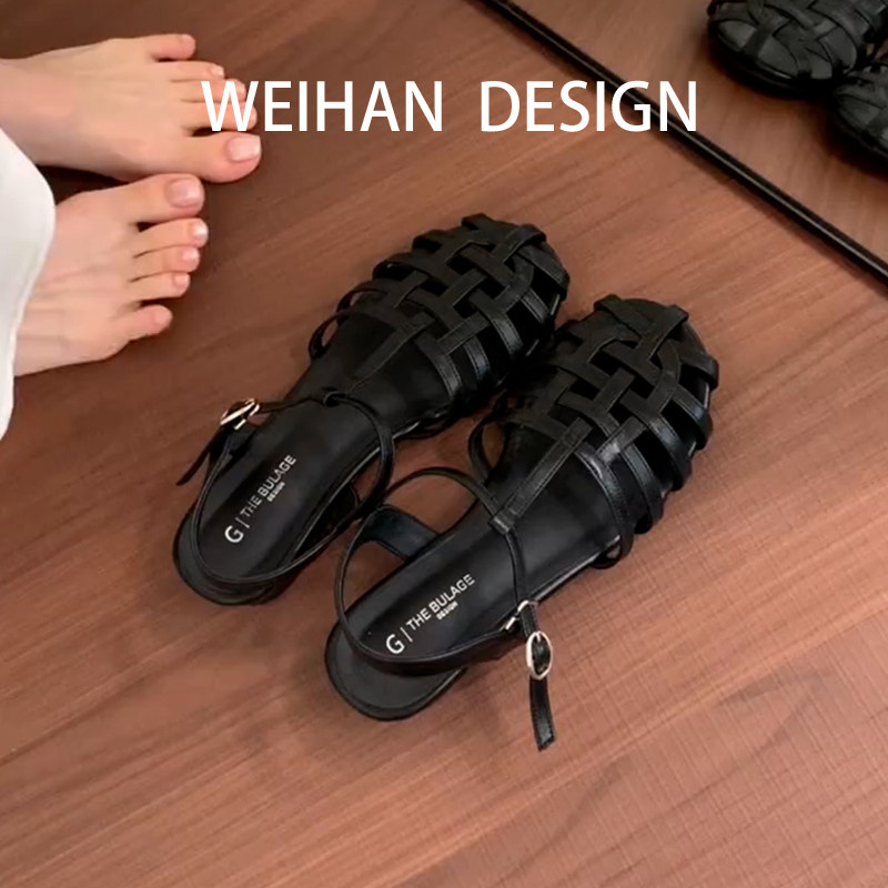 羊皮版！复古编织包头罗