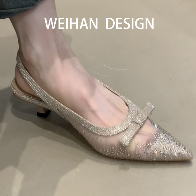 羊皮版！轻奢水钻网纱后