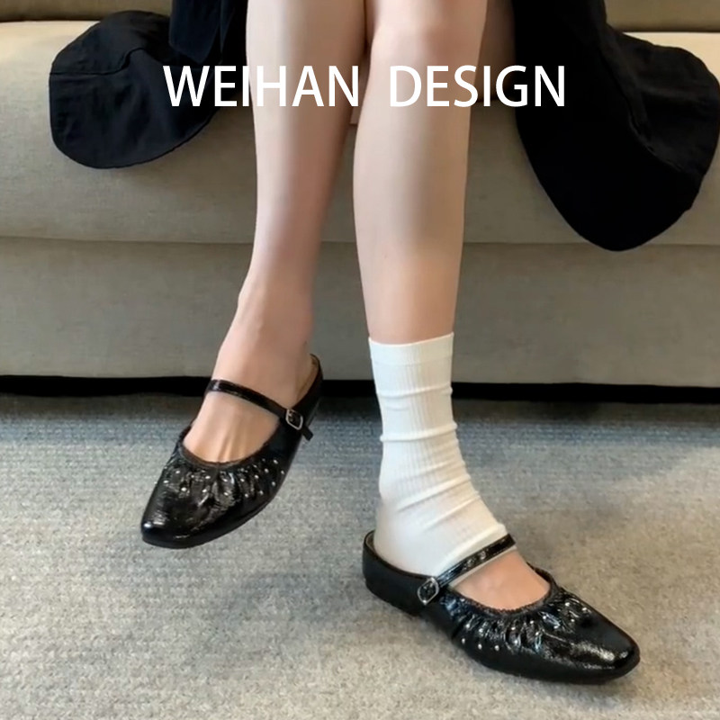 羊皮版!法式复古黑色方