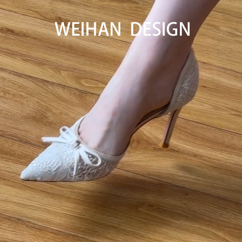 羊皮版！法式蕾丝蝴蝶结